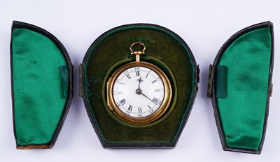Lot 435 - Alexander Cumming, London: a silver-gilt pair cased pocket watch