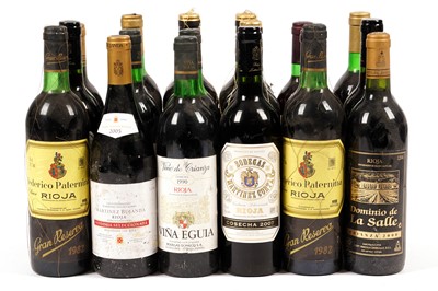 Lot 394 - Eighteen bottles of mixed Rioja