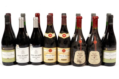 Lot 371 - Sixteen bottles of mixed Côtes du Rhône