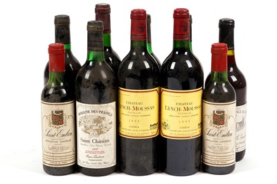 Lot 383 - Ten bottles of mixed red wine