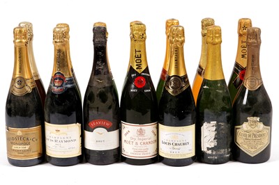 Lot 405 - Fourteen bottles of mixed champagne