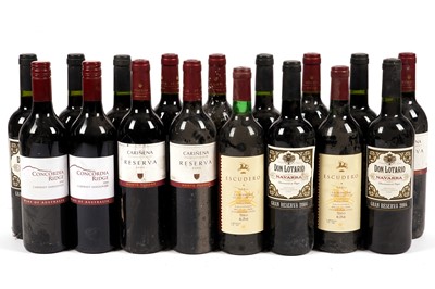 Lot 381 - Seventeen bottles of mixed red wine