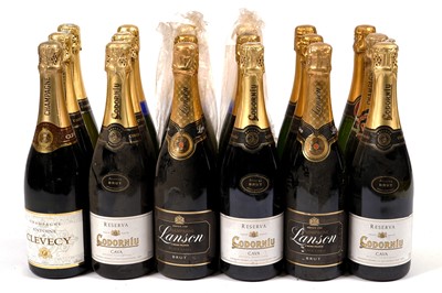 Lot 406 - Eighteen bottles of mixed Champagne and Cava