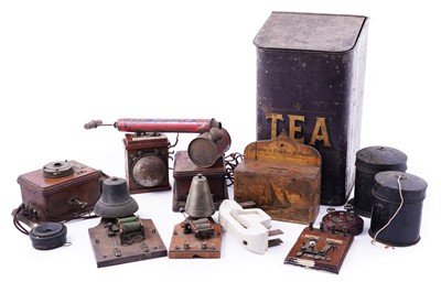 Lot 175 - A collection of domestic bells and other household items