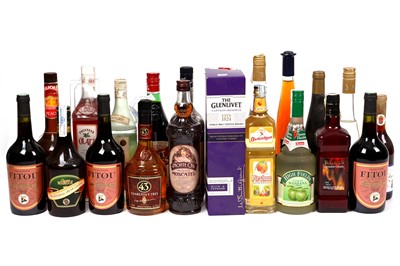 Lot 426 - Twenty bottles of mixed spirits and other alcohol