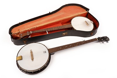 Lot 272 - Two five-string banjos, including one Chicago