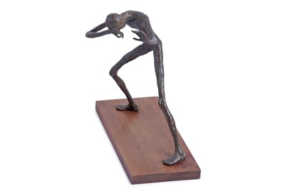 Lot 97 - Katherine Herbert - Sculpture of a frightened man | bronze