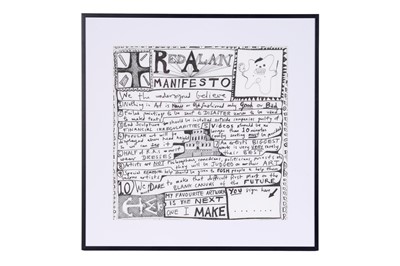 Lot 669 - Grayson Perry - Red Alan Manifesto | digital print
