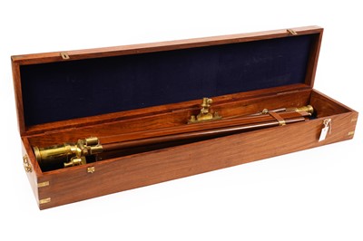 Lot 264 - A reproduction brass telescope