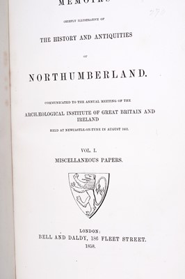 Lot 46 - Fine Binding: The History Of Antiquities Of Northumberland, 1858