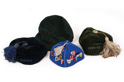 Lot 234 - Two velvet Sport Honours Skull Caps; and two others