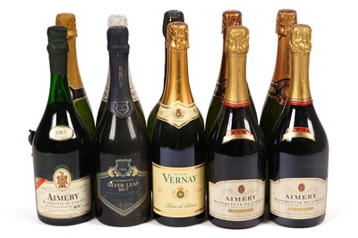 Lot 408 - Ten mixed Champagne and Cava