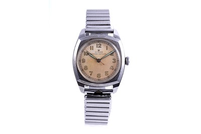 Lot 407 - Rolex Oyster Air-Lion: a stainless steel cased manual wind wristwatch