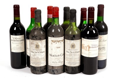 Lot 393 - Ten bottles of mixed red wine, mainly Bordeaux