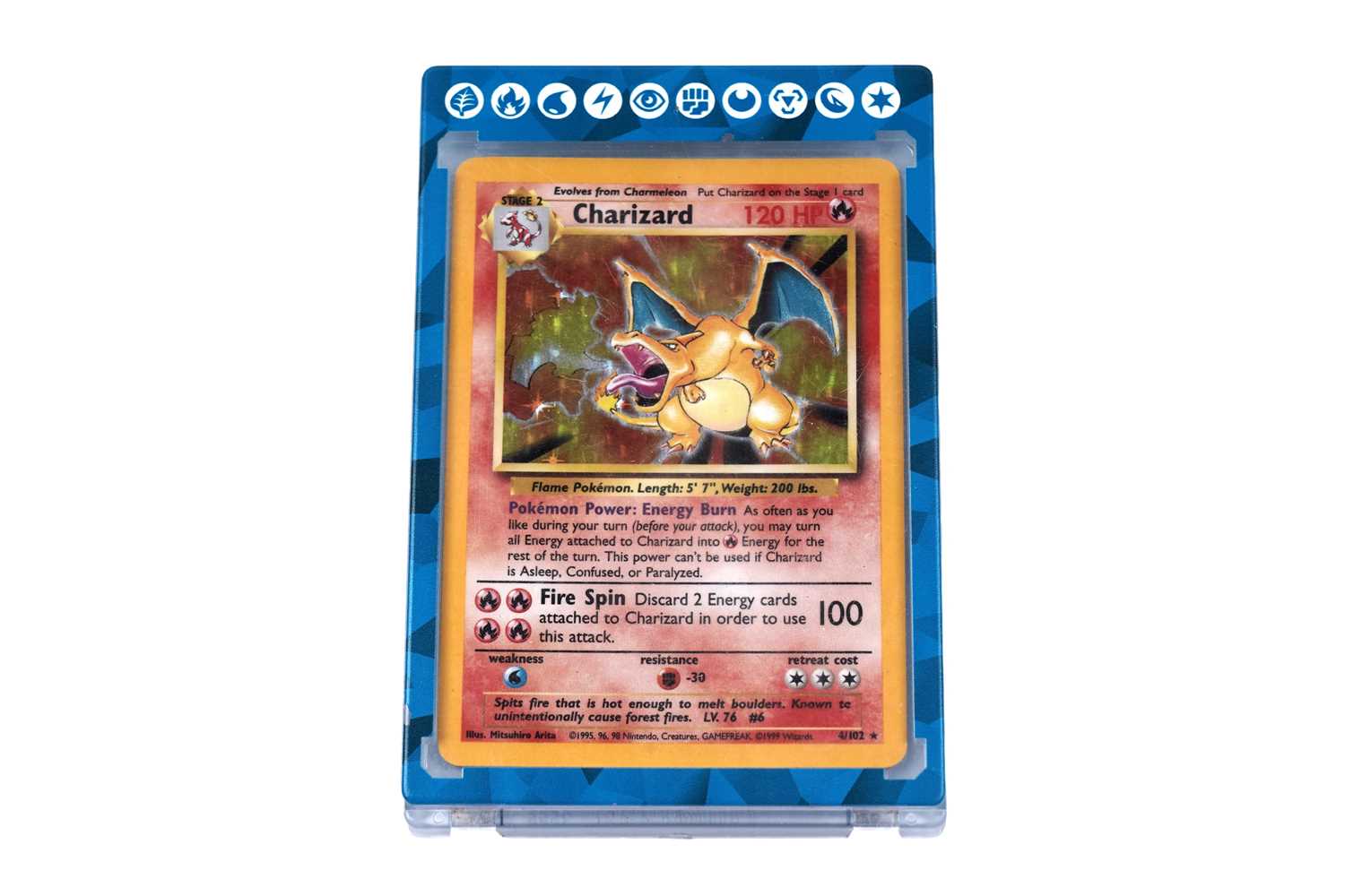 Lot 282 - Pokémon 'Charizard' Holo, Base Set 4/102