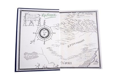 Lot 10 - Two volumes of C. S. Lewis' Chronicles of Narnia