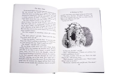 Lot 10 - Two volumes of C. S. Lewis' Chronicles of Narnia