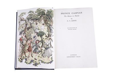 Lot 10 - Two volumes of C. S. Lewis' Chronicles of Narnia