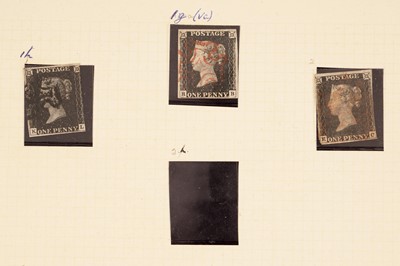 Lot 199 - Three Queen Victoria 1d blacks 1840
