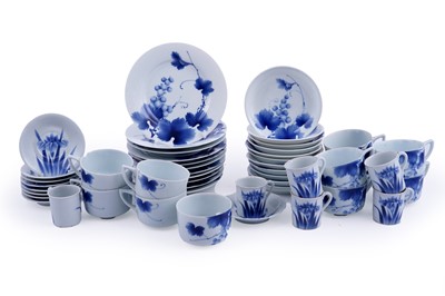 Lot 319 - A Japanese tea set; and a part coffee set