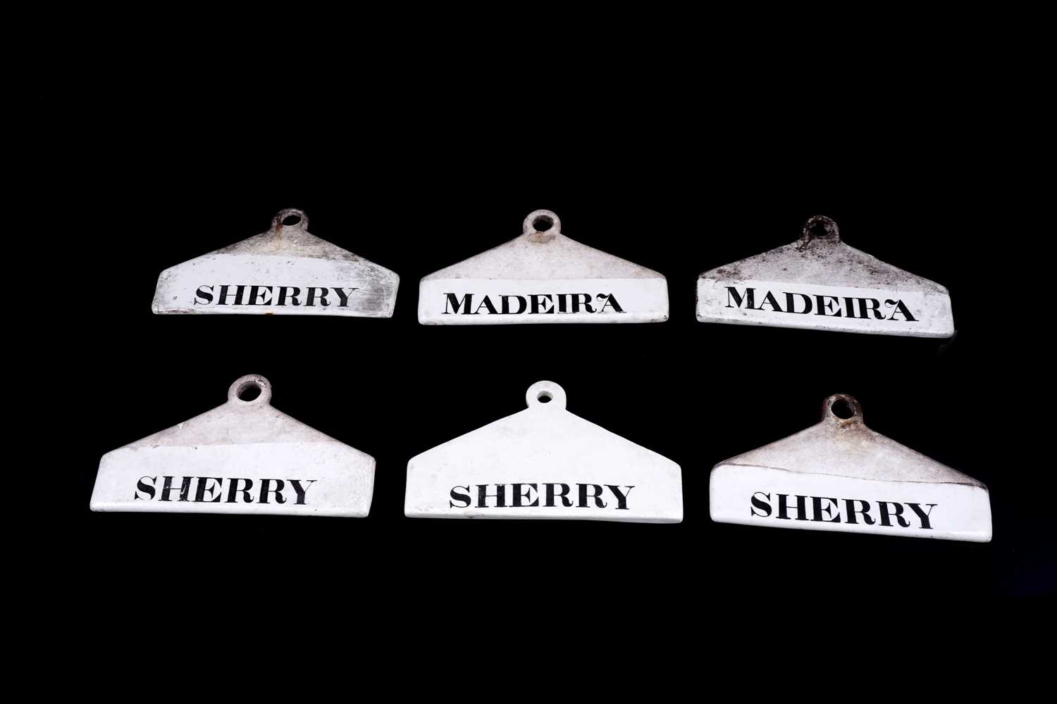 Lot 622 - Six 19th Century pottery bin labels