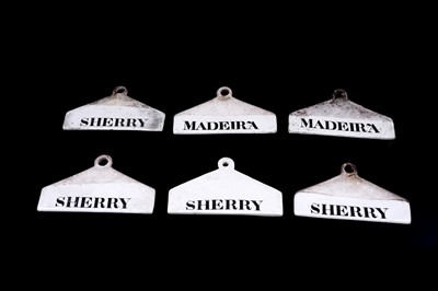 Lot 622 - Six 19th Century pottery bin labels