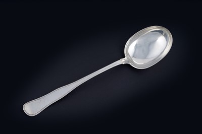 Lot 40 - A late 19th Century Danish large silver serving spoon