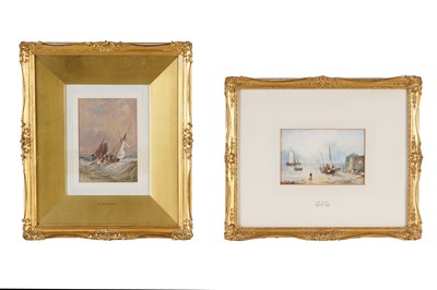 Lot 673 - Samuel Owen - Two marine scenes | watercolour