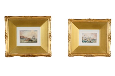 Lot 609 - Samuel Owen - Two marine scenes | watercolour