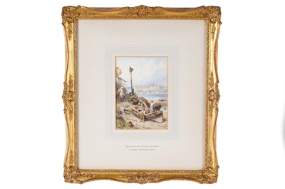 Lot 678 - Myles Birket Foster - Oystermouth Castle, Mumbles | watercolour