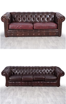 Lot 55A - Two Chesterfield sofas
