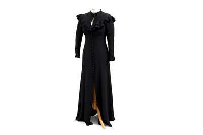 Lot 239 - A 1970s Ossie Clark for Radley black crepe maxi dress