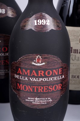 Lot 620 - Seven bottles of Montresor Amarone della Valpolicella; and two others