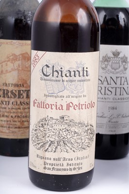 Lot 616 - Nine bottles of Mixed Chianti