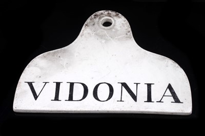 Lot 625 - Eight 19th Century pottery bin labels