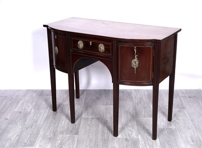 Lot 19 - A George III mahogany and inlaid sideboard