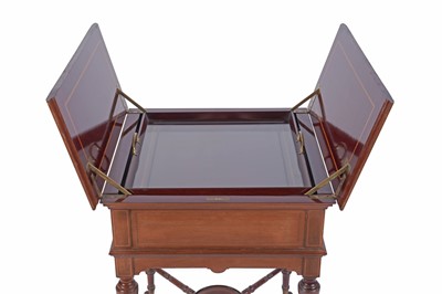 Lot 565 - Thornhill & Co. Ltd 144 New Bond Street London: an Edwardian mahogany drinks cabinet