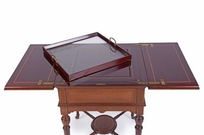 Lot 565 - Thornhill & Co. Ltd 144 New Bond Street London: an Edwardian mahogany drinks cabinet