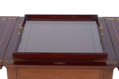 Lot 565 - Thornhill & Co. Ltd 144 New Bond Street London: an Edwardian mahogany drinks cabinet