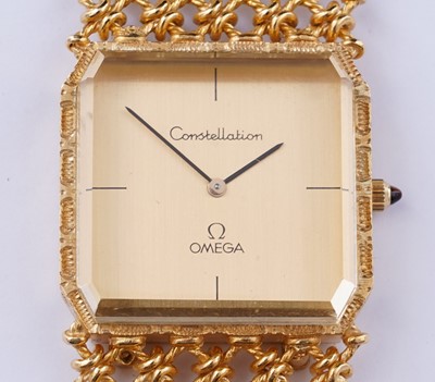 Lot 411 - Andrew Grima for Omega Constellation: an 18ct yellow gold manual wind dress watch