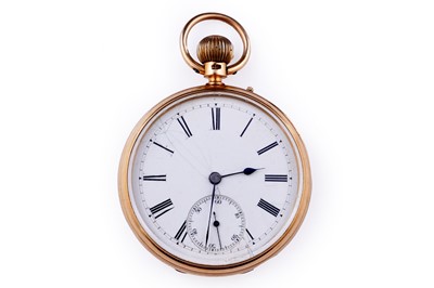 Lot 428A - H. Lamb, West Hartlepool: an 18ct yellow gold cased open faced pocket watch