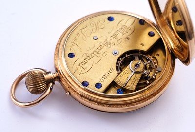 Lot 428 - H. Lamb, West Hartlepool: an 18ct yellow gold cased open faced pocket watch