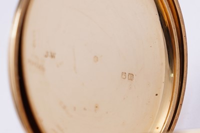 Lot 428 - H. Lamb, West Hartlepool: an 18ct yellow gold cased open faced pocket watch