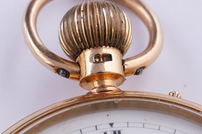 Lot 428 - H. Lamb, West Hartlepool: an 18ct yellow gold cased open faced pocket watch