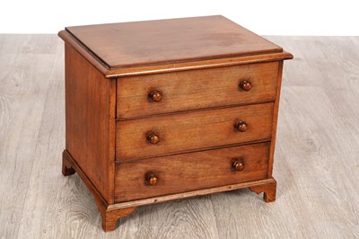 Lot 210 - An early Victorian miniature mahogany chest of drawers
