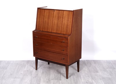 Lot 90 - A mid-Century teak veneered desk