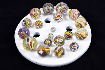 Lot A collection of German hand-blown marbles