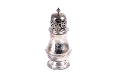 Lot 511 - A George VI silver sugar caster by Asprey & Co Ltd