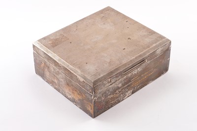 Lot 188 - A George VI silver cigarette box | 1930s Police Interest