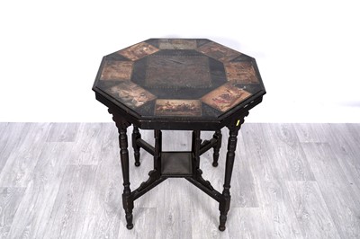 Lot 92 - A Victorian aesthetic period octagonal occasional table